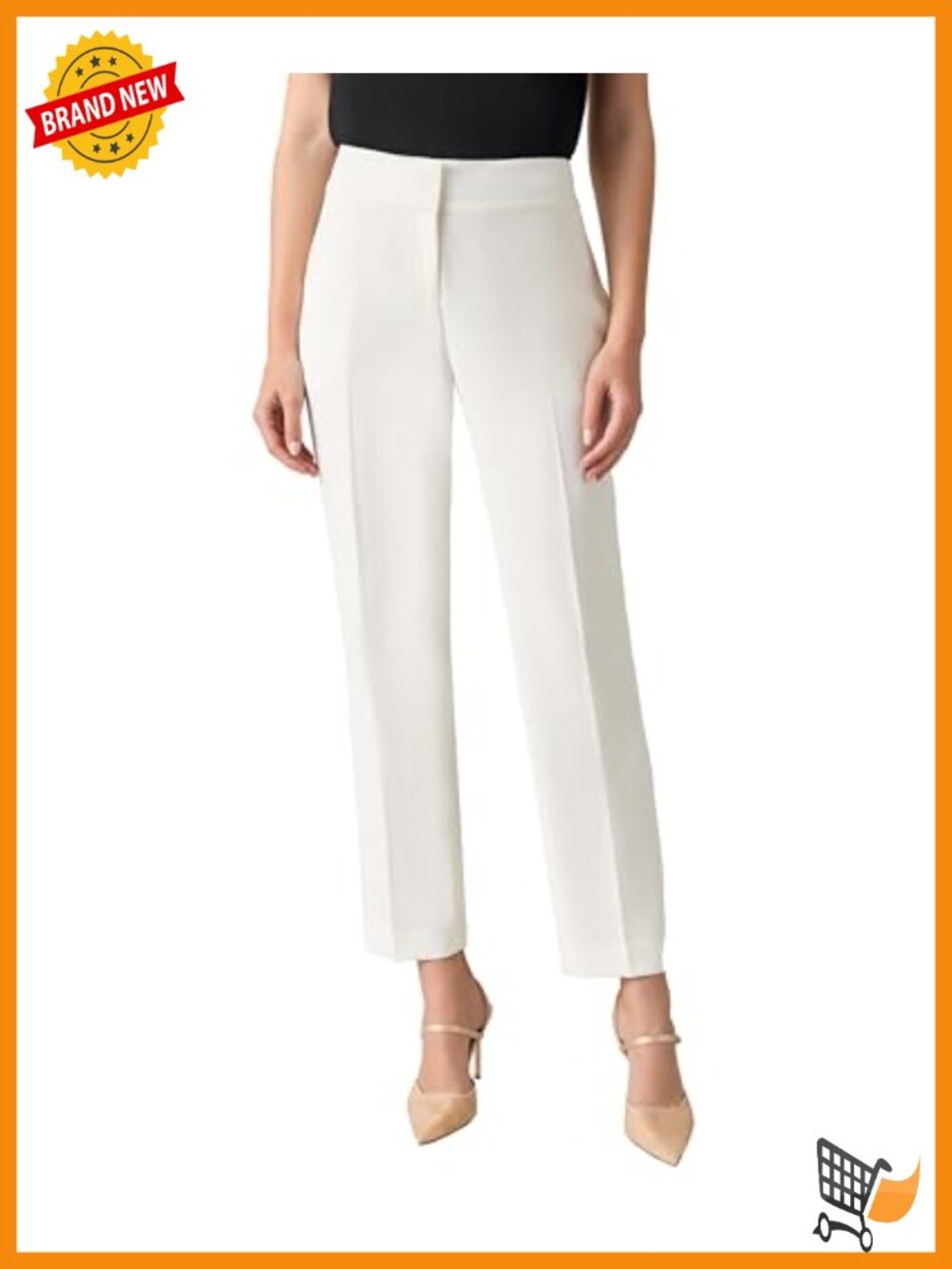 Women's Stretch Slim Leg Trousers Wrinkle Resistant Business Casual Slacks